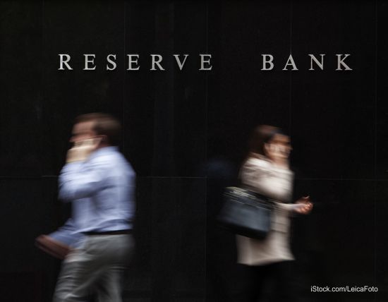 People walking in front of the Reserve Bank