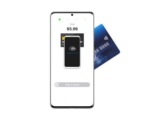 mobile phone and credit card